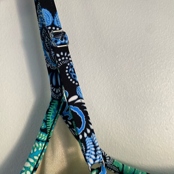 Miraclesuit Tankini Top 8 Tiered Swim Bathing Paisley Floral Beachy Swim Ruffle - Picture 5 of 9